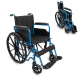 Silla de ruedas plegable | Ruedas traseras grandes extraíbles | Ancho 46 cm | Azul | Marsella | Mobiclinic - Foto 1