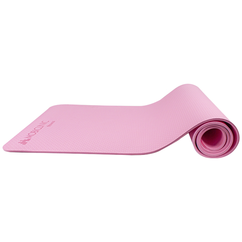 Esterilla de yoga, Antideslizante, 181x61cm, 6mm grosor, Cinta de  transporte, Flexible, Ecológico, Rosa, EY-01