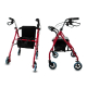 Andador para ancianos | Plegable | Aluminio | 4 ruedas | Frenos en manetas | Asiento y respaldo | Sinagoga | Mobiclinic - Foto 1