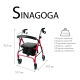 Andador para ancianos | Plegable | Aluminio | 4 ruedas | Frenos en manetas | Asiento y respaldo | Sinagoga | Mobiclinic - Foto 2