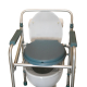 Silla con WC | Plegable | Con tapa | Altura regulable | Reposabrazos | Aluminio | Mar | Mobiclinic - Foto 9