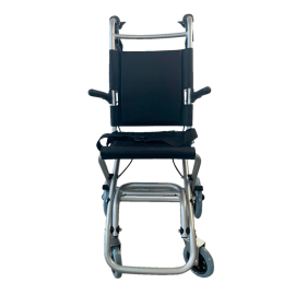Silla de ruedas | Tránsito | Asiento 34 cm | Plegable | Aluminio | Ruedas pequeñas | Frenos Manetas | Neptuno | Mobiclinic