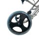 Silla de ruedas | Tránsito | Asiento 34 cm | Plegable | Aluminio | Ruedas pequeñas | Frenos Manetas | Neptuno | Mobiclinic - Foto 5