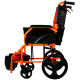 Silla de ruedas | Plegable | Aluminio | Freno en manetas | Reposapiés | Reposabrazos | Naranja | Pirámide | Mobiclinic - Foto 10