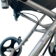 Silla de ruedas para tránsito | Asiento 34 cm | Plegable | Aluminio | Frenos en manetas | Negro | Júpiter | Clinicalfy - Foto 9