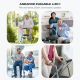 Andador | Aluminio | Plegable | Asiento y respaldo | 2 ruedas | Plateado | Compostela | Mobiclinic - Foto 2