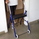 Andador para ancianos | Plegable | Asiento | 2 ruedas | Azul | Emérita | Mobiclinic - Foto 9