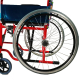 Silla de ruedas para niños | Plegable | Ruedas grandes | Reposapiés | Rojo con tapicería estampada | Teatro | Mobiclinic - Foto 5