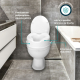 Elevador WC | Sin tapa | 14 cm | Blanco | Titán | Hasta 160 Kg | Mobiclinic - Foto 3