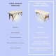 Camilla de masaje plegable | Reposacabezas | Portátil | Madera | 186x60 cm | Crema | CM-01 Light | Mobiclinic - Foto 7