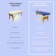 Camilla de masaje plegable | Reposacabezas | Portátil | Madera | 186x60 cm | Azul | CM-01 Light | Mobiclinic - Foto 7