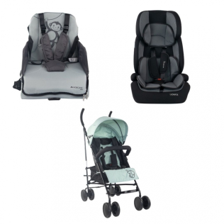 Pack Kids Especial Viaje | Silla de paseo | Trona de viaje | Silla de coche | Seguridad | Comodidad | Mobiclinic