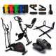 Pack Fitness de Gimnasio en Casa| Tubos elásticos | Pedalier | Barra dominadas | Bicicleta estática | Elíptica | Mobiclinic - Foto 1