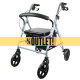OUTLET | Andador con ruedas | Plegable | Aluminio | Frenos en manetas | Asiento y respaldo | Gris | Sofía | Mobiclinic - Foto 1