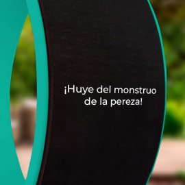 ¡Personalízalo! | Rueda de Yoga | Antideslizante | Customiza tus productos | 30x13 cm | Turquesa | Mobiclinic