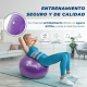 Pelota de pilates | 58 cm| Antideslizante | Anti-pinchazos | Incluye inflador | Lavable | Morado| PY-01 |Mobiclinic - Foto 2