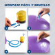 Pelota de pilates | 58 cm| Antideslizante | Anti-pinchazos | Incluye inflador | Lavable | Morado| PY-01 |Mobiclinic - Foto 6