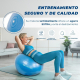 Pelota de pilates | 58 cm | Antideslizante | Anti-pinchazos | Incluye inflador | Lavable | Azul| PY-01 |Mobiclinic - Foto 2