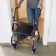 Andador para adultos | Plegable | Aluminio | Asiento y respaldo | Burdeos | Paterna | Clinicalfy - Foto 10