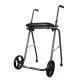 Andador plegable con dos ruedas y asiento | Regulable 75-95 cm - Vídeo 1