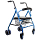 Andador para adultos | Plegable | Aluminio | Asiento y respaldo | Azul | Paterna | Clinicalfy - Foto 1