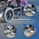 Silla de ruedas plegable | Aluminio | Ruedas pequeñas | Reposapiés extraíbles y respaldo abatible | Museo | Deluxe | Mobiclinic - Foto 7
