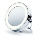 Espejo con luz led y aumento para maquillaje | Espejo cosmético de pared y de tocador (removible) 2 en 1 | Cromado - Foto 2