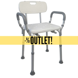 OUTLET | Silla de baño | Altura regulable | Respaldo | Puerto | Mobiclinic