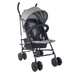 Silla de paseo plegable para bebés | Respaldo reclinable | Ruedas extraíbles | Peso máx. 15 kg | Cesta XL |Elefant | Mobiclinic