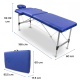 Camilla de masaje plegable | Reposacabezas | Portátil | Aluminio | 186x60 cm | Azul | CA-01 Light | Mobiclinic - Foto 2