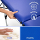 Camilla de masaje plegable | Reposacabezas | Portátil | Aluminio | 186x60 cm | Azul | CA-01 Light | Mobiclinic - Foto 1