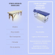 Camilla de masaje plegable | Reposacabezas | Portátil | Aluminio | 186x60 cm | Azul | CA-01 Light | Mobiclinic - Foto 6