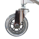 Silla de tránsito | Plegable | Aluminio | Reposabrazos abatibles | Freno en manillar | Hasta 100 kg | New Ideal - Foto 4