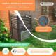 Compostador | Transformador de residuos | Para jardín | Sin herramientas | Eco-Friendly | 300 litros | BioBin | Mobiclinic - Foto 3