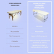 Camilla de masaje plegable | Reposacabezas | Portátil | Aluminio | 186x60 cm | Crema | CA-01 Light | Mobiclinic - Foto 6