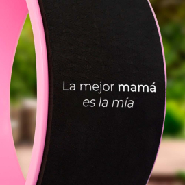 ¡Personalízalo! | Rueda de Yoga | Antideslizante | Customiza tus productos | 30x13 cm | Rosa | Mobiclinic