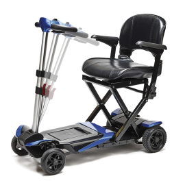 Scooter eléctrico plegable| I-Transformer | Con reposabrazos | Negro y azul | Apex