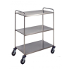 Carro ropa limpia | Acero inoxidable | Asideros laterales | 4 ruedas |2 frenos | Mobiclinic