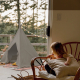 Tienda tipi infantil para juegos | Plegable | Impermeable | Gris | Hindú | Mobiclinic - Foto 9