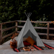 Tienda tipi infantil para juegos | Plegable | Impermeable | Gris | Hindú | Mobiclinic - Foto 12