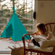 Tienda tipi infantil para juegos | Plegable | Impermeable | Verde agua | Hindú | Mobiclinic - Foto 10