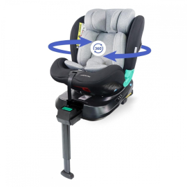 Silla de coche infantil | Giro 360º | i-Size | Evolutiva | 40 - 150 cm |Reclinable | Ajustable | Lionfix Pro |Mobiclinic