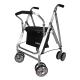 Andador con asiento | Aluminio | 4 ruedas | Negro | Kanguro HD | FORTA - Foto 1