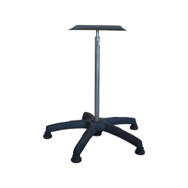 Soporte para brazos | Acero inoxidable | Regulable en altura | Rótula | Base ABS | Tapizado