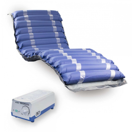 Colchón antiescaras de aire | Con compresor | Nylon y PVC | 200x86x9.5cm | 20 celdas | Azul | Mobi 2 | Mobiclinic