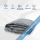 Colchón antiescaras de aire | Con compresor | Nylon y PVC | 200x86x9.5cm | 20 celdas | Azul | Mobi 2 | Mobiclinic - Foto 6