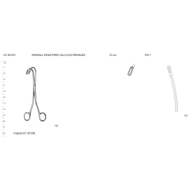 Randall pinza para cálculos renales