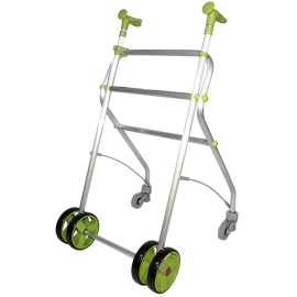 Andador para adultos | Aluminio | 4 ruedas | Plegable | Pistacho | Rollatino | Forta