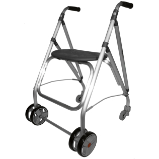 Andador rollator | Plegable | Aluminio | Negro | ARA-PLUS | Forta