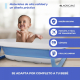 Bañera infantil | Plegable | Compacta | Antideslizante | Con patas | Azul | Bubba | Mobiclinic - Foto 5